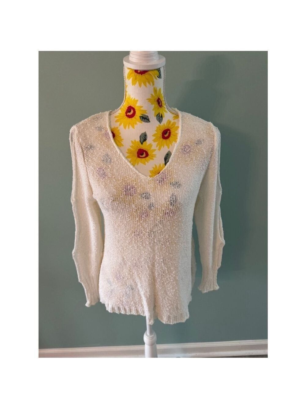 Women's Georgina Estefania Sweater, L, White